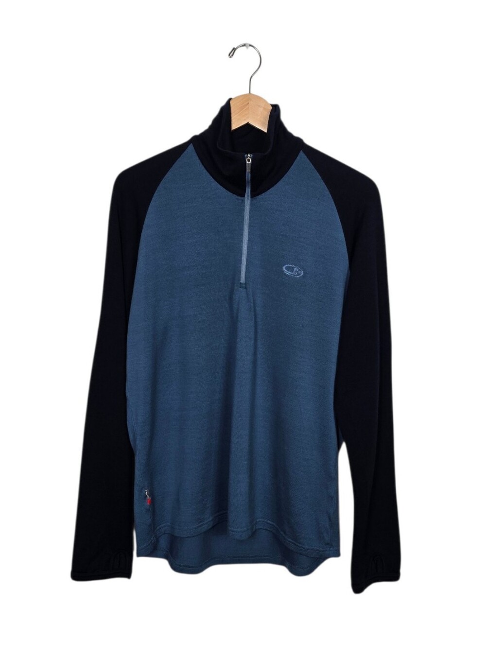 Icebreaker Bodyfit 260 Merino Wool 1/2 Zip Base Layer Blue Men’s XL